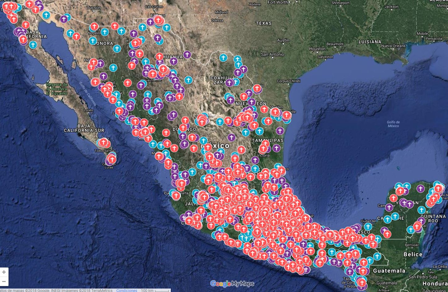 Mapa de Feminicidios en México