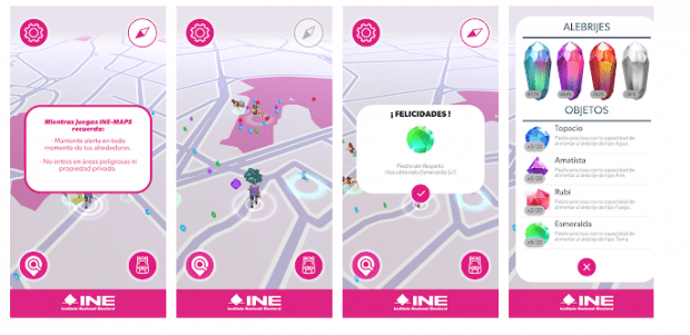 INE Maps, Pokémon Go.